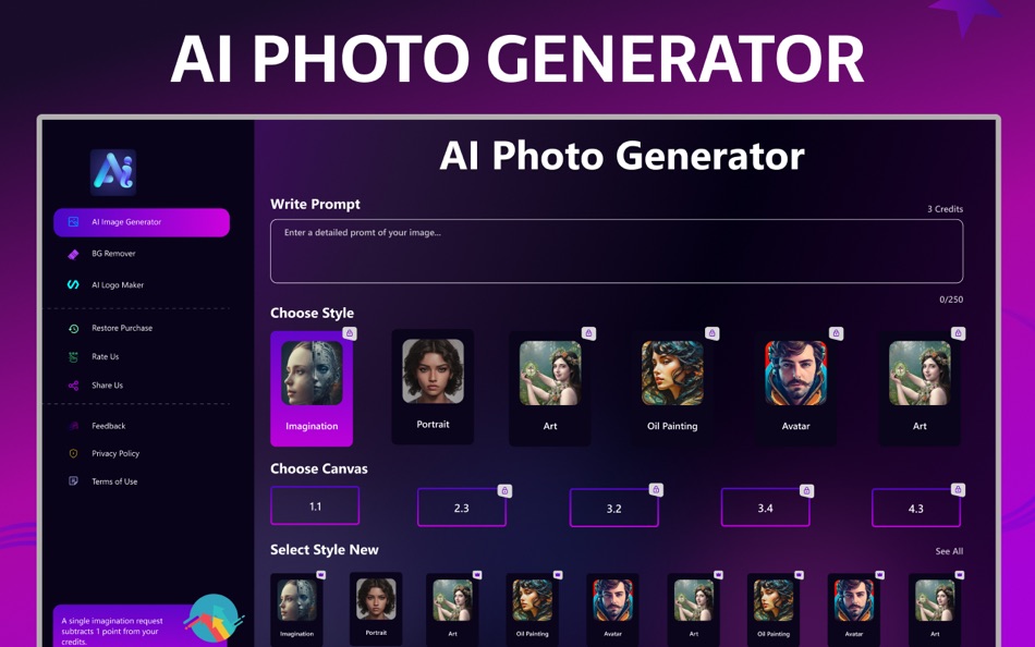 #7. AI Image Generator & Art Photo (macOS) Ved: Arslan Ahmad
