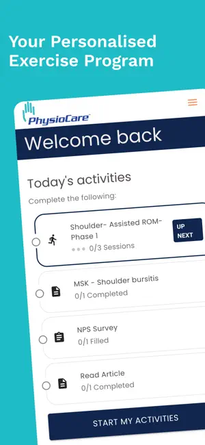 PhysioCare Ltd screenshot 1