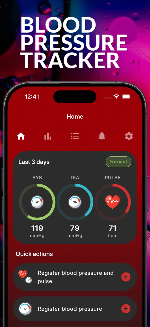 Screenshot #1 pour Tension Artérielle App