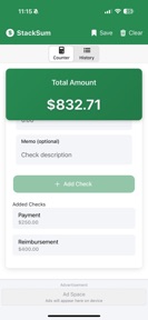 StackSum screenshot