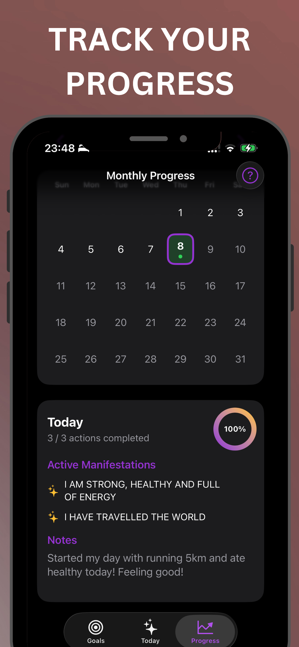Manifest: Goal Tracker