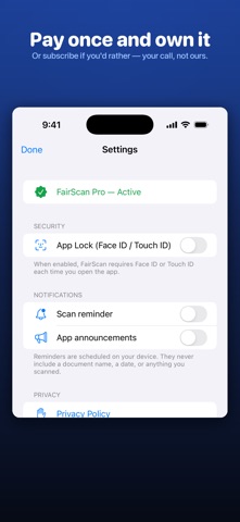 FairScan: PDF Scanner screenshot