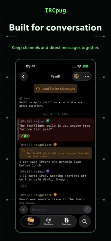 IRCpug app screenshot 2