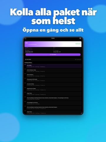 Mina paket:Postnord,Bring,DHL iPad screenshot 10