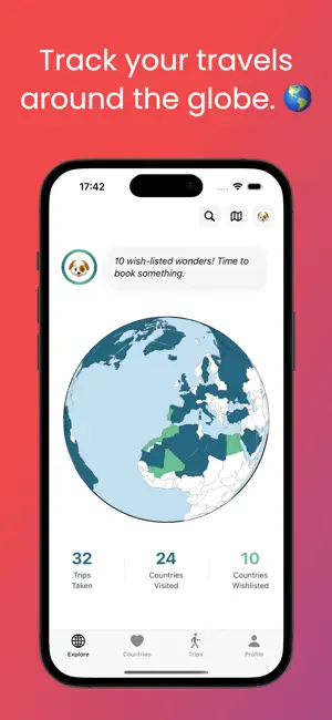 Trav - Country & Trips Tracker screenshot 1