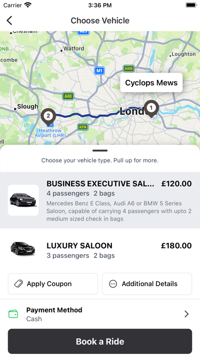 247 Chauffeurs London Screenshot