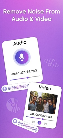 AI Noise Reducer - Clear Sound iPhone screenshot