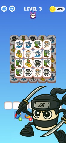 Italian Brainrot Triple Match iPhone screenshot