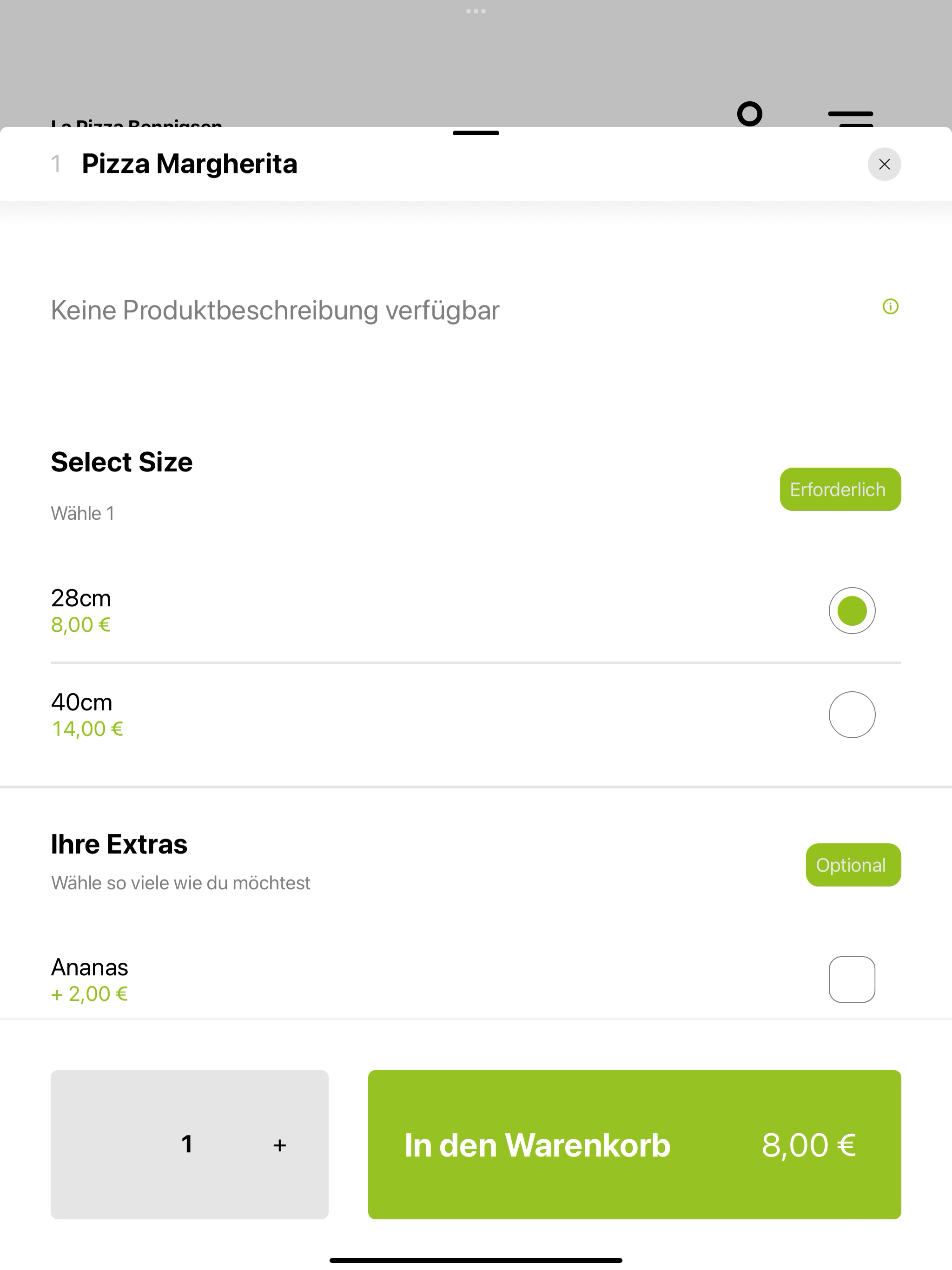 La Pizza Bennigsen