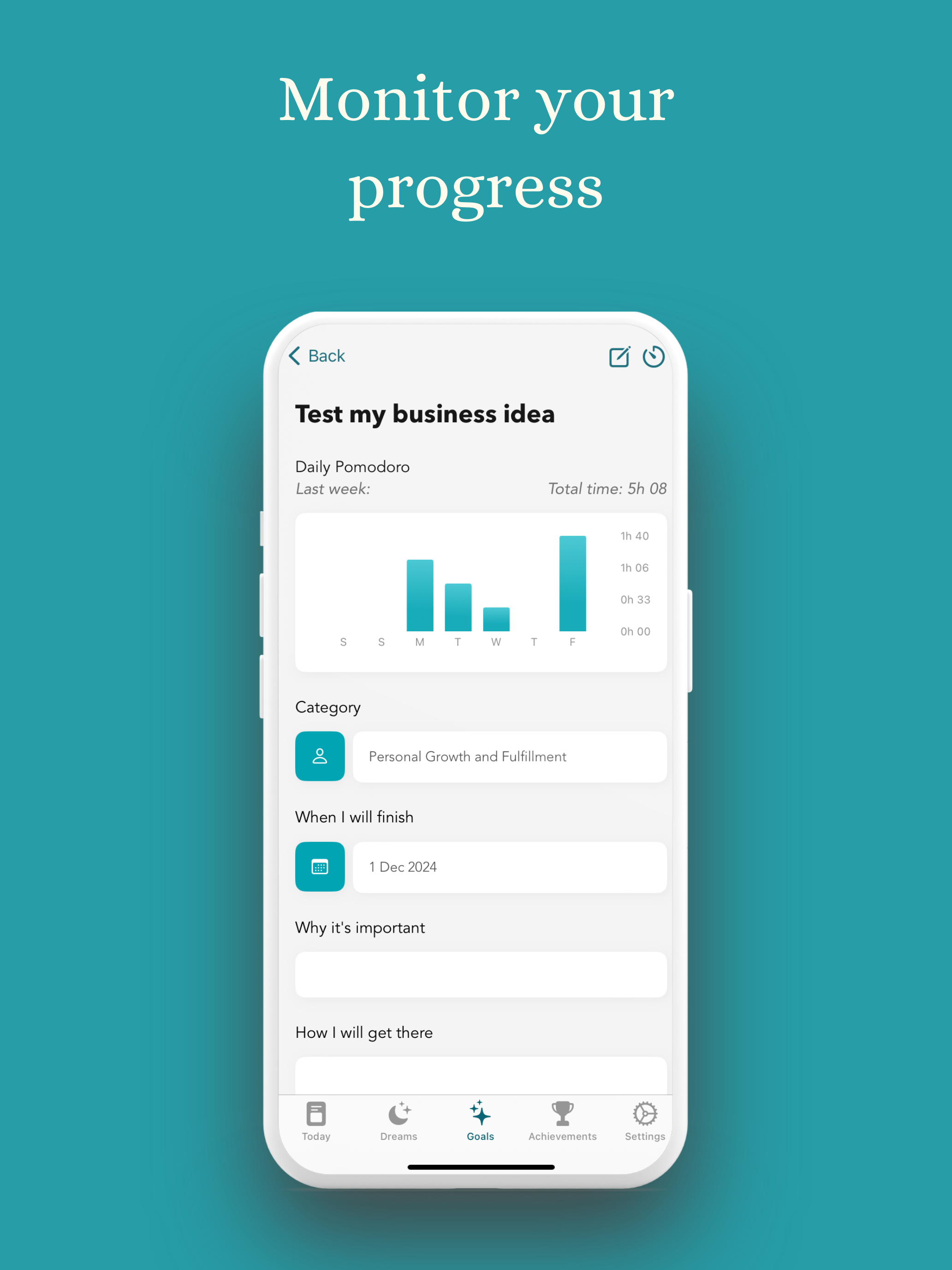 Dream Big: Goal Tracker