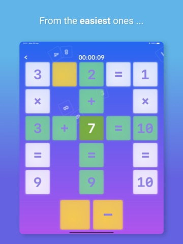 Math Cross: Number Puzzle iPad screenshot