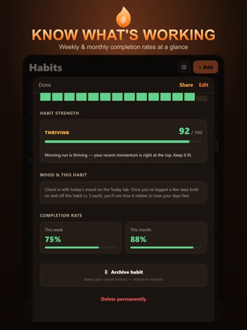 Habit Tracker: Daily Routines iPad screenshot