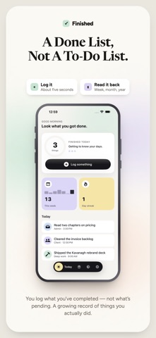 Finished: Done List & Wins Screenshot 1 of 9