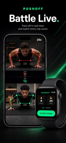 PushOff: Push ups Tracker iPhone screenshot