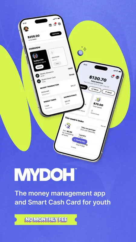 Mydoh - Youth Money App & Card screenshot 1 of 6