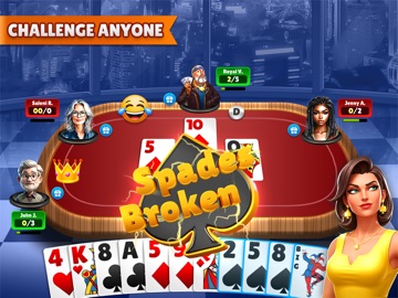 Spades Super- Online Card Game iPad screenshot