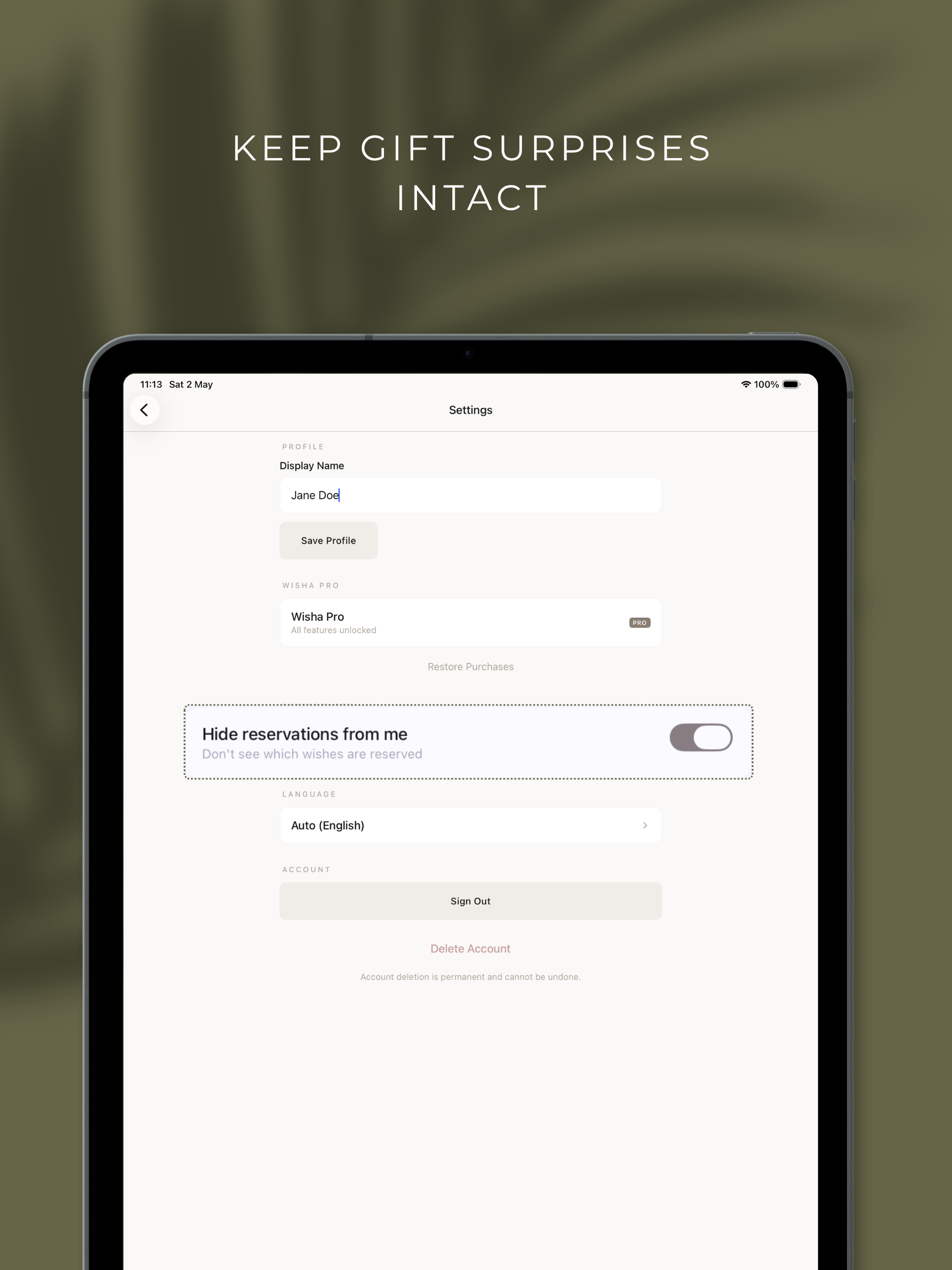 Wisha - Wishlist App
