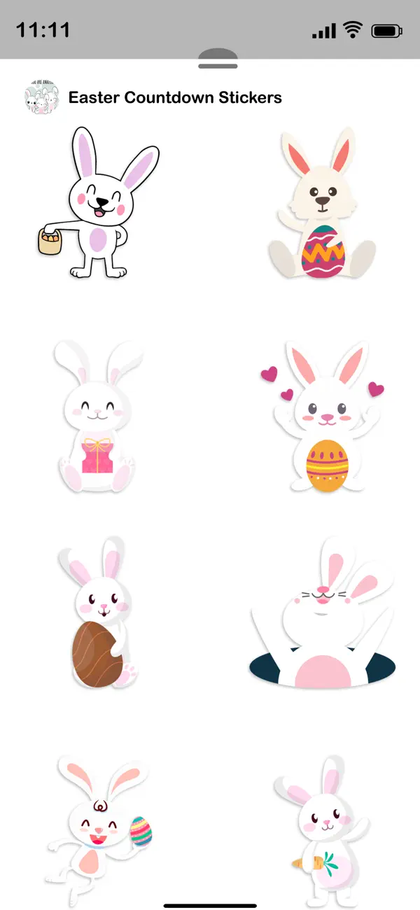 Screenshot #3 pour Easter Countdown Stickers