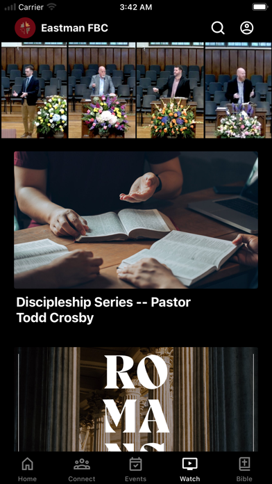 Eastman First Baptist Screenshot