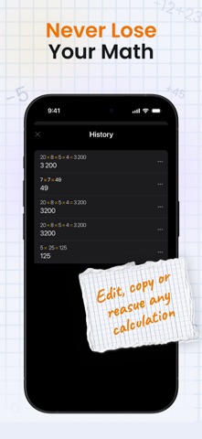 Basic Calculator with History iPhone screenshot