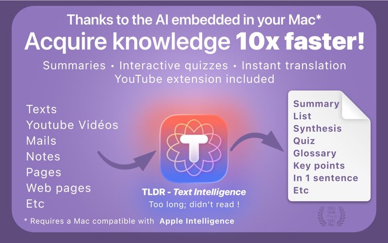 TLDR – AI Text Intelligence screenshot
