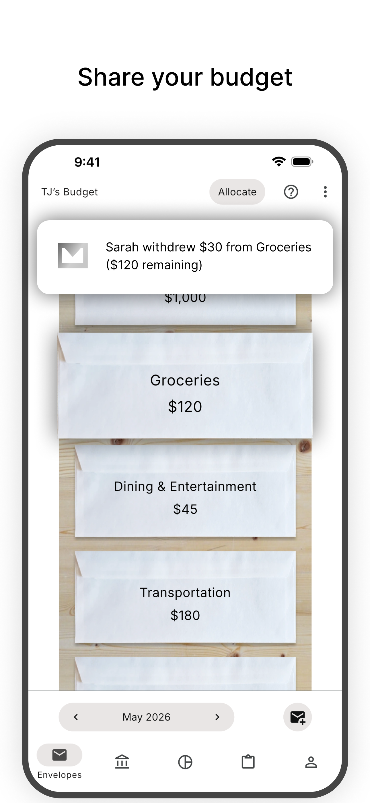RealBudget: Envelope Budgeting
