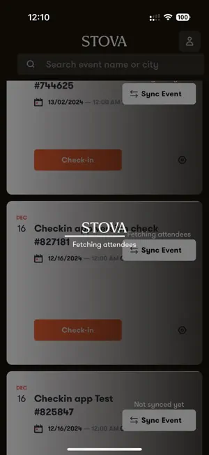Stova Check In screenshot 2