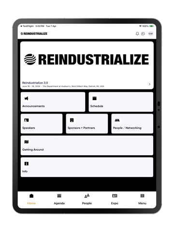 Reindustrialize iPad screenshot