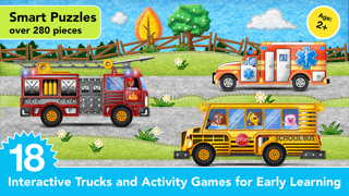 Kids Vehicles Fire Truck games screenshot 2
