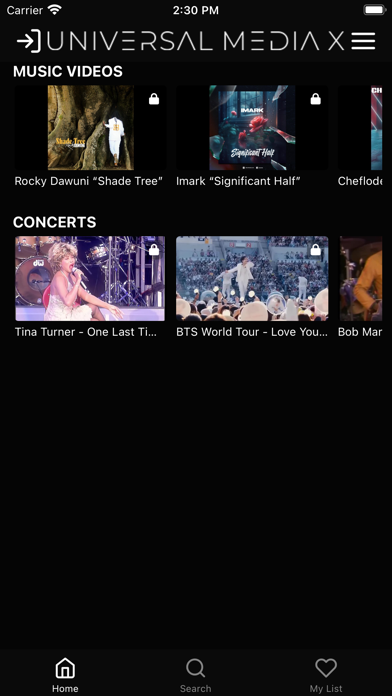 UNIVERSAL MEDIA X Screenshot
