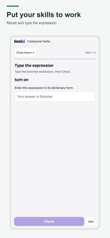 Compound Verbs KeelAI screenshot 5