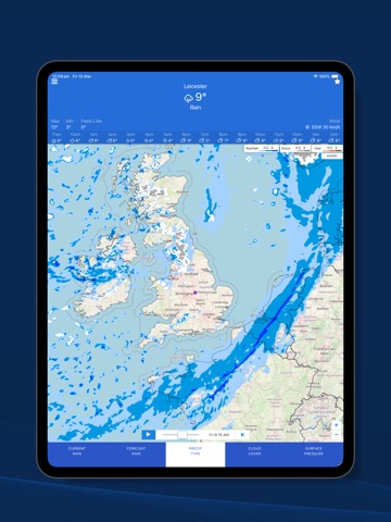 UK Weather Radar - Live Maps iPad screenshot 5