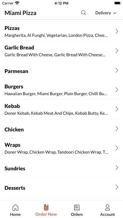 Miami Pizza Newcastle Screenshot