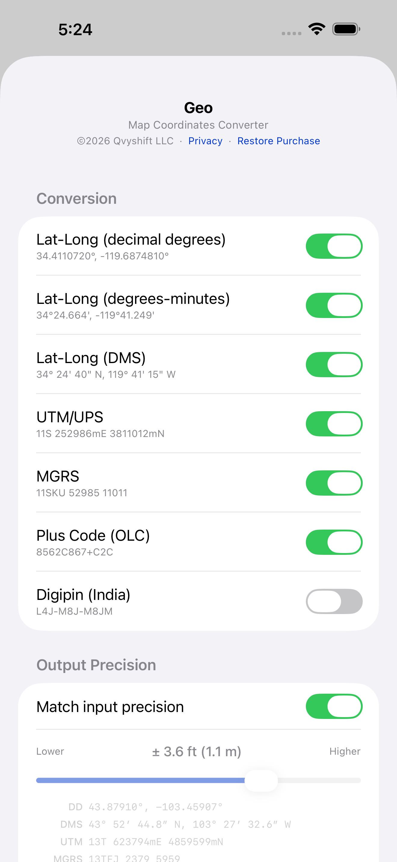 Geo: Convert GPS Coordinates