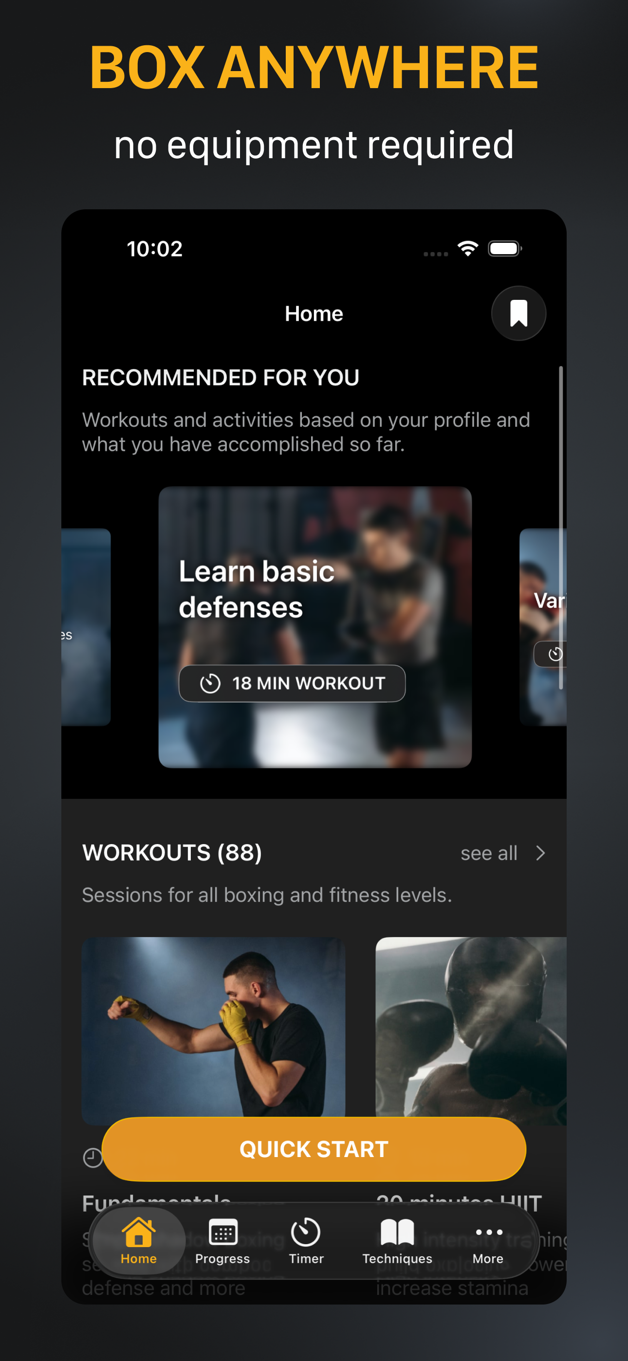 Shadow Boxing Workout App