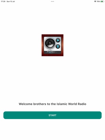 Islamic World Radio iPad screenshot