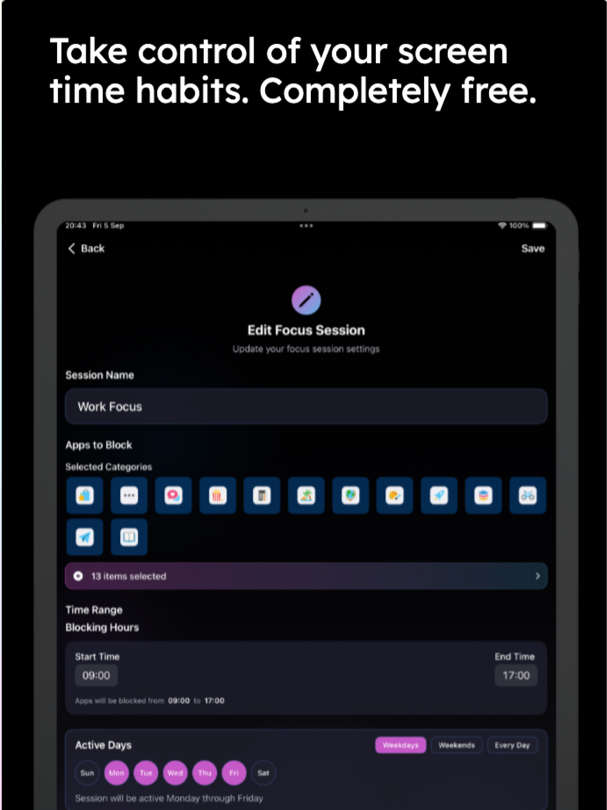 TimeOut - Block Apps & Focus