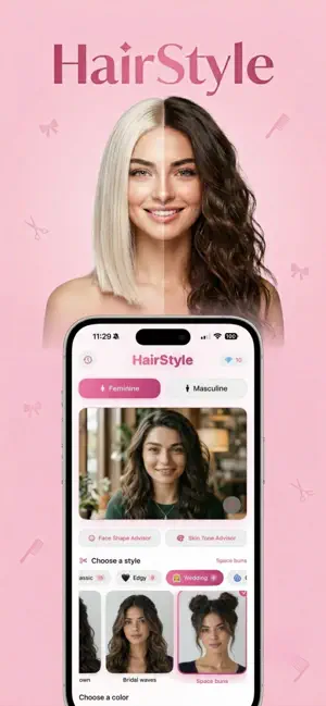 Hairstyle Try On AI Photo screenshot 1