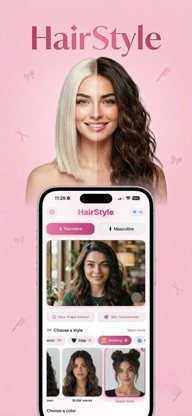 Hairstyle Try On AI Photo screenshot 1
