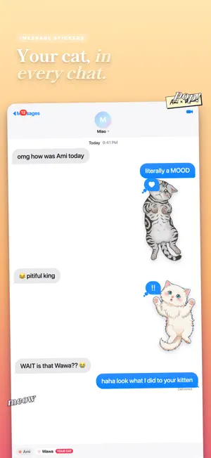 Ami Cat: Pet, Tickle, Draw Cat screenshot 3