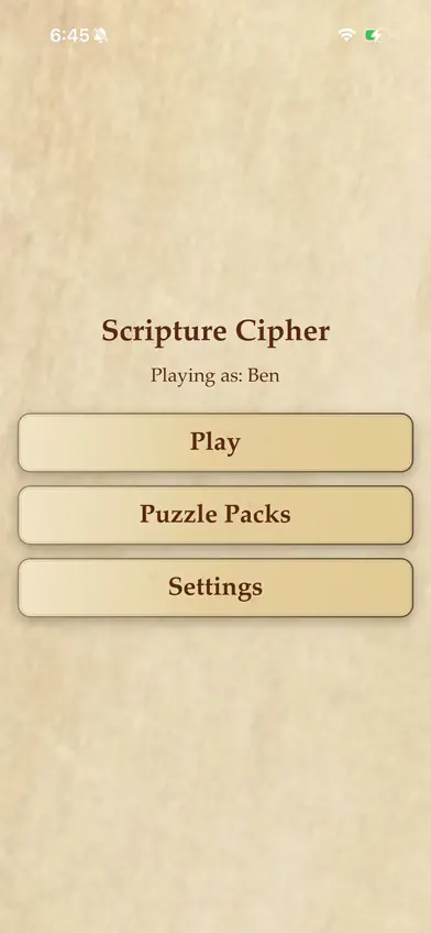 Scripture Cipher screenshot 1
