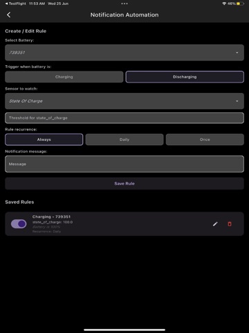 CEPower JK/JBD BMS Monitor iPad screenshot