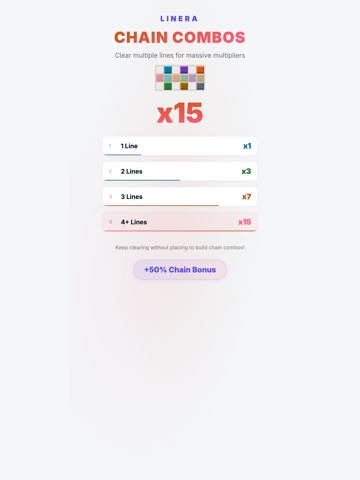 Linera - Block & Line Puzzle iPad screenshot