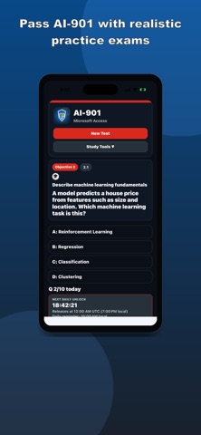 AI-901 Practice Test iPhone screenshot