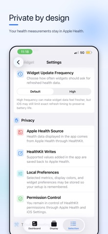 My Health Widget iPhone screenshot