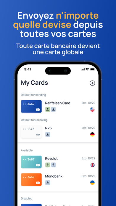 Screenshot #2 pour Fin.do: Envoi argent à Cartes
