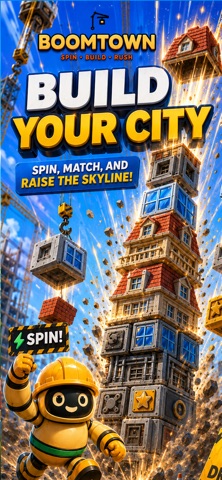 BOOMTOWN - Tower Building iPhone screenshot
