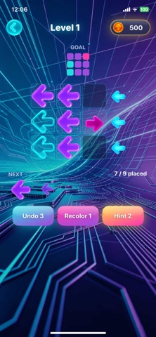 Arrow Rival - Neon Puzzle iPhone screenshot