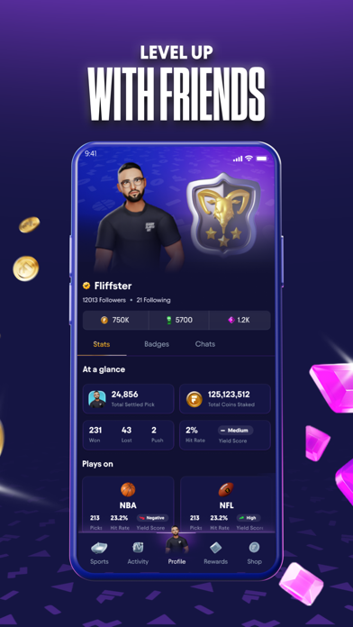 Fliff - Social Sports Picks Screenshot