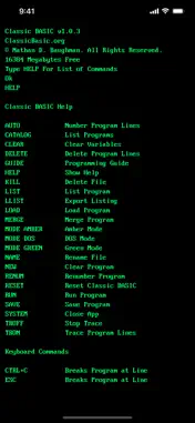 Classic BASIC screenshot 4